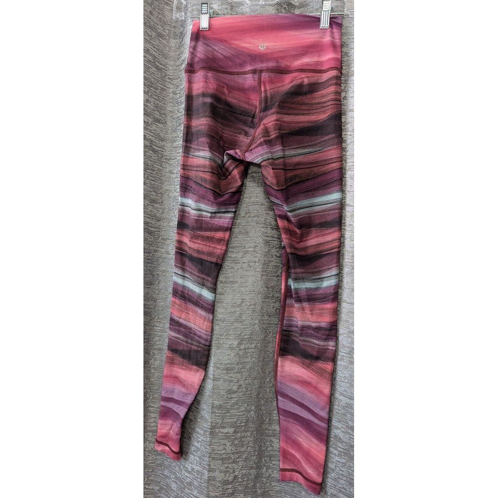 lululemon leggings 6 Multi Color Striped Inside Pocket - Picture 7 of 15